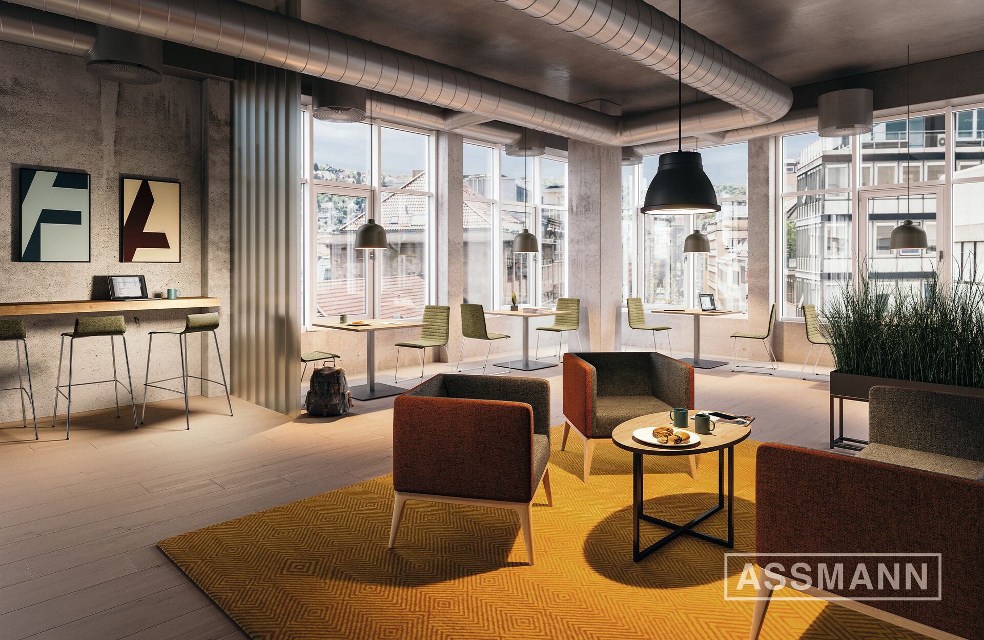 ASSMANN Consento - moderne Sitzbereiche für Büro & Lounge