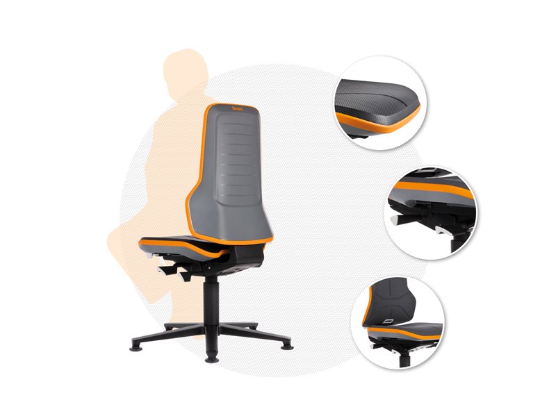 bimos NEON - ergonomischer Industriestuhl