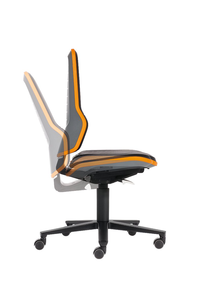 bimos NEON - Industriestuhl mit Integralrollen