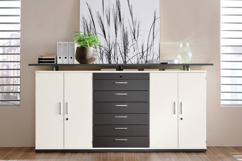 Palmberg Prisma - exklusiver Sideboard-Büroschrank