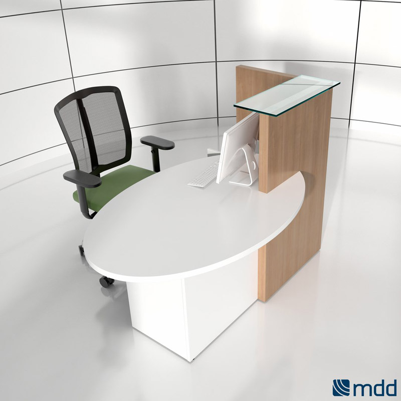 mdd ovo - kleiner Tresen mit Schreibtisch - optimal für Beratungen