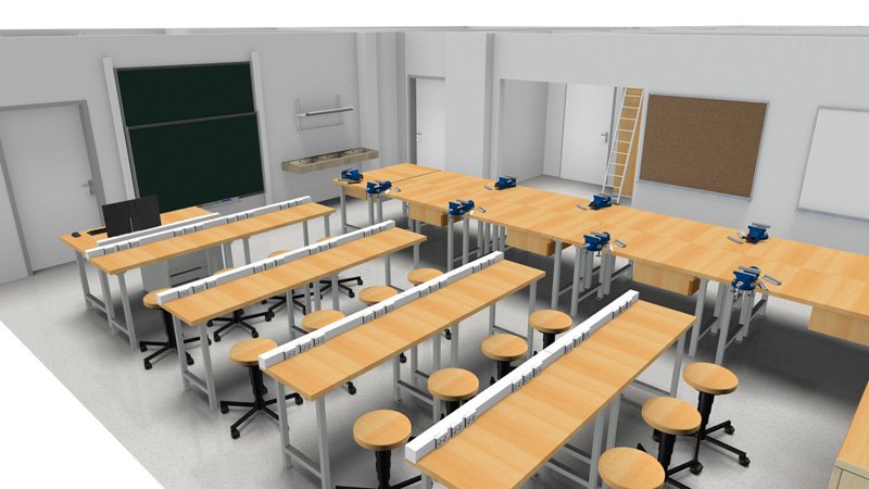 Schulmöbel für Werkunterricht - 01