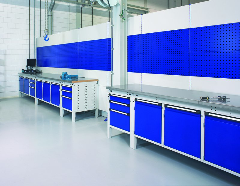 Industriemöbel - Wand-Regalsystem & Unterschrank