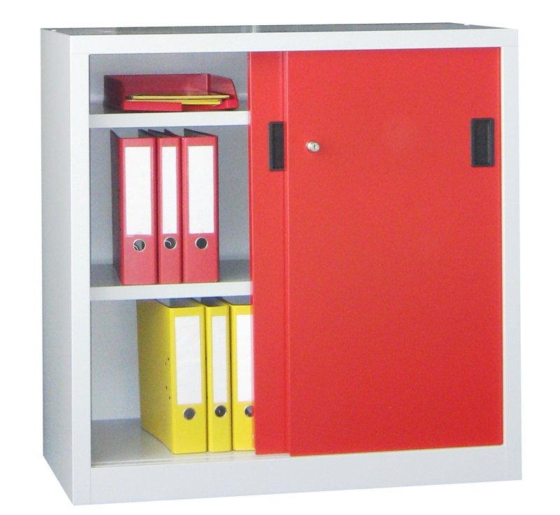 Industriemöbel - Metallunterschrank mit Schiebetür