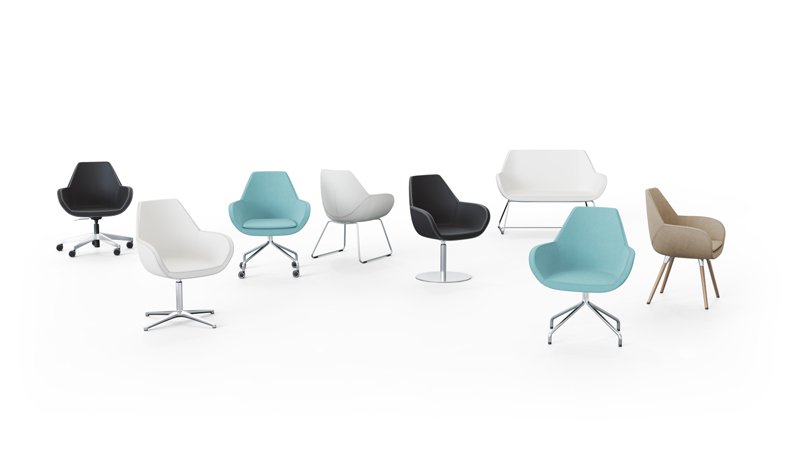 profim - Loungesessel mit individuellem Standbein