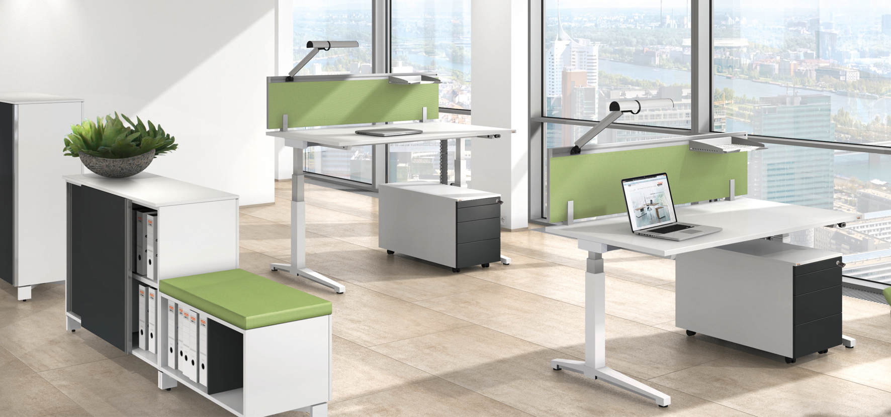 Büromöbel für das Home-Office bis zum Großraumbüro